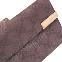 Gucci Old Rose Guccissima Leather Trademark Continental Wallet