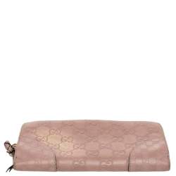 Gucci Beige Guccissima Leather Bree Bifold Wallet