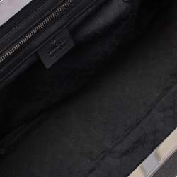 مملوكة مسبقًا Gucci Black Denim and Leather Vintage Slide Frame Shoulder Bag