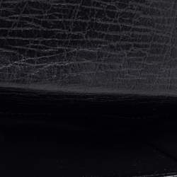 مملوكة مسبقًا Gucci Black GG Canvas Horsebit Clasp Wallet