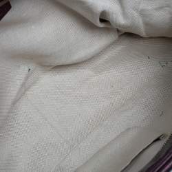 مملوكة مسبقًا حقيبة كتف غوتشي سوهو جلد عنابي ميتاليك كبيرة بسلسلة