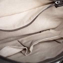 Pre Owned Gucci Metallic Grey Leather Soho Small Messenger Bag