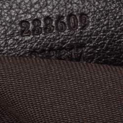 Pre Owned Gucci Beige/Ebony GG Canvas and Leather New Ladies Web Tote