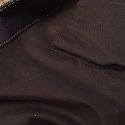 Pre Owned Gucci Beige/Ebony GG Canvas and Leather New Ladies Web Tote