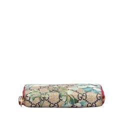 مملوكة مسبقًا Gucci Brown/Beige Fabric Coated Canvas Blooms Wallet