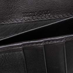 Pre Owned محفظة غوتشي كونتينينتال جلد غوتشيسيما بني ثنائية الطيه