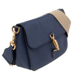 مملوكة مسبقًا Gucci Blue Leather Jackie Shoulder Bag