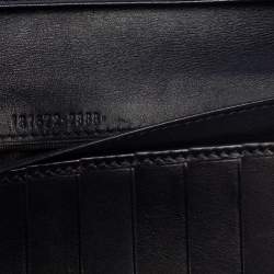 مملوكة مسبقًا Gucci Beige/Navy Blue GG Canvas and Leather Ladies Web Continental Wallet