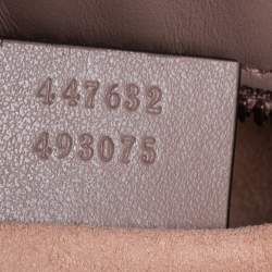  مملوكة مسبقًا Gucci Beige Matelassé Leather Small GG Marmont Camera Shoulder Bag