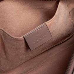 مملوكة مسبقًا Gucci Beige Matelassé Leather Small GG Marmont Camera Shoulder Bag