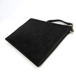 Pre Owned Gucci Black Canvas Off The Grid Clutch Bag