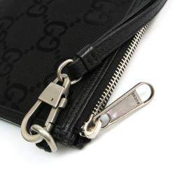 Pre Owned Gucci Black Canvas Off The Grid Clutch Bag