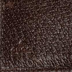 مملوكة مسبقًا محفظة غوتشي قلاب فرنش جلد وكانفاس جي جي عاجي/ بيج