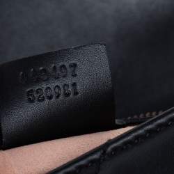 مملوكة مسبقًا حقيبة كتف غوتشي مارمونت  GG جلد ماتيلاس أسود مزين باللؤلؤ 