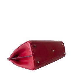 Gucci Red Leather Zumi Medium Top Handle Bag
