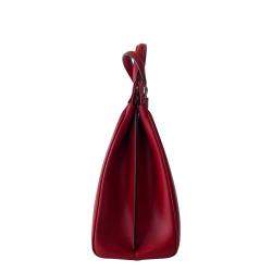 Gucci Red Leather Zumi Medium Top Handle Bag