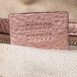 مملوكة مسبقًا حقيبة ساتشل غوتشي بيل كانفاس GG وجلد بيج 