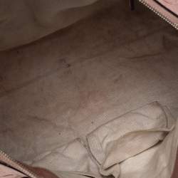 مملوكة مسبقًا حقيبة ساتشل غوتشي بيل كانفاس GG وجلد بيج 