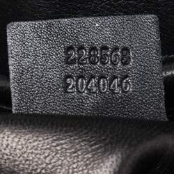 Pre Owned Gucci Blue/Black Python Galaxy Satchel