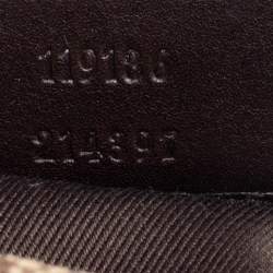 Pre Owned Gucci Brown/Beige GG Canvas Horsebit Chain Clutch