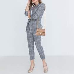 Pre Owned حقيبة غوتشي مارمونت جلد ماتيلاس بيج مزينة شعار الماركة جي جي يد علوية صغيرة