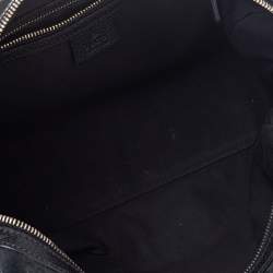 Gucci Black GG Canvas Small Charmy Boston Bag