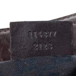 مملوكة مسبقًا حقيبة هوبو غوتشي رينز جلد وكانفاس مثقب بيج/بني