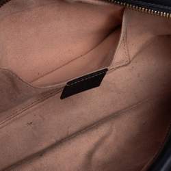 مملوكة مسبقًا Gucci Black Quilted Leather Small Studs and Pearl Embellished GG Marmont Crossbody Bag