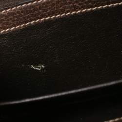 مملوكة مسبقًا محفظة غوتشي كونتينينتال جلد غوتشيسيما بني مزينة هورسبيت ذات قلاب