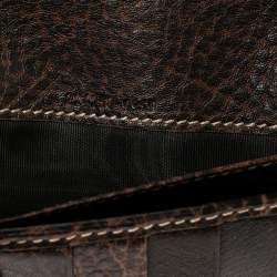 مملوكة مسبقًا محفظة غوتشي كونتينينتال جلد غوتشيسيما بني مزينة هورسبيت ذات قلاب