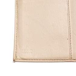 Gucci Beige/Ivory GG Canvas and Leather Continental Wallet