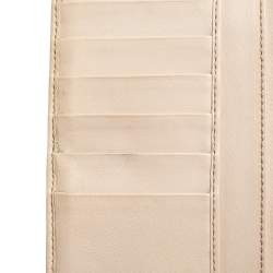 Gucci Beige/Ivory GG Canvas and Leather Continental Wallet