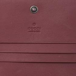 مملوكة مسبقًا Gucci Beige/Pink GG Supreme Canvas Blooms Card Case