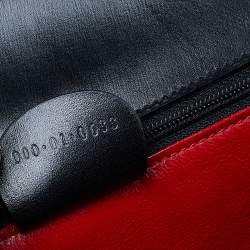 Pre Owned حقيبة غوتشي بامبوو جلد سوداء بيد علوية 