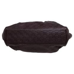 مملوكة مسبقًا Gucci Dark Brown Guccissima Leather Medium Sukey Tote