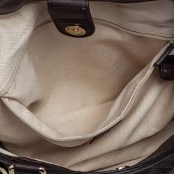 مملوكة مسبقًا Gucci Dark Brown Guccissima Leather Medium Sukey Tote