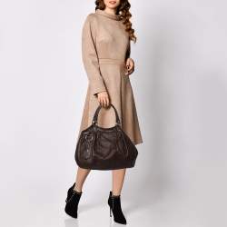 مملوكة مسبقًا Gucci Dark Brown Guccissima Leather Medium Sukey Tote