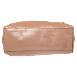 Pre Owned حقيبة غوتشي سوهو جلد بيج لامع متوسطة