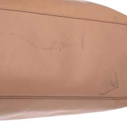 Pre Owned حقيبة غوتشي سوهو جلد بيج لامع متوسطة