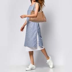 Pre Owned حقيبة غوتشي سوهو جلد بيج لامع متوسطة