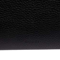 Pre Owned Gucci Black Leather Mini Dionysus Wallet On Chain