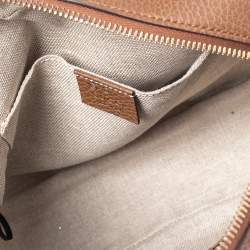 Pre Owned حقيبة كروس غوتشي بري جلد وكانفاس جي جي بيج/ بني