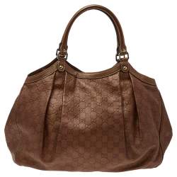 مملوكة مسبقًا Gucci Copper Guccissima Leather Large Sukey Tote