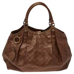 مملوكة مسبقًا Gucci Copper Guccissima Leather Large Sukey Tote