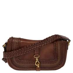 مملوكة مسبقًا Gucci Brown Leather Marrakech Shoulder Bag