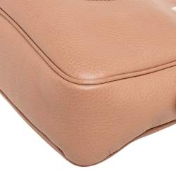 Pre Owned حقيبة كتف غوتشي سلسلة سوهو متوسطةجلد بيج