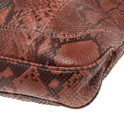 مملوكة مسبقًا حقيبة هوبو غوتشي جاكي متوسطة جلد ثعبان وجلد متعددة الألوان