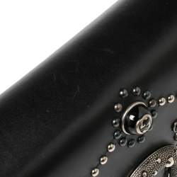 مملوكة مسبقًا Gucci Black Leather Small Dionysus Embellished Shoulder Bag