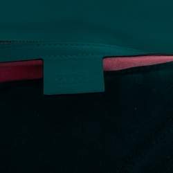 Pre Owned حقيبة كتف غوتشي جي جي مارمونت قطيفة مبطنة خضراء  صغيرة 