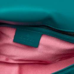 Pre Owned حقيبة كتف غوتشي جي جي مارمونت قطيفة مبطنة خضراء  صغيرة 